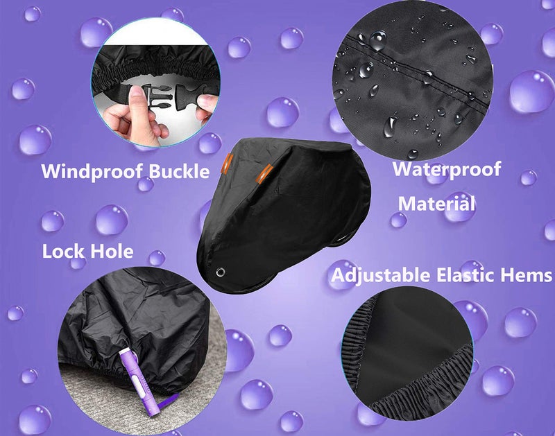 Indeed BUY Bike Cover for 1, 2 or 3 Bikes Waterproof Bicycle Cover Outdoor Bike Storage Covers XL XXL 420D Heavy Duty Rain Sun UV Wind Proof for Mountain Road Electric Bike etc - Image 2